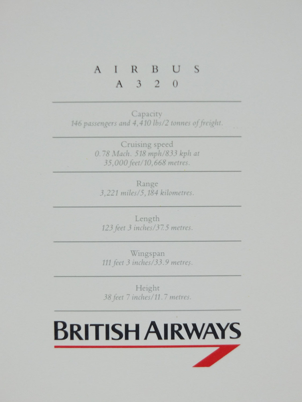 1989 British Airways Poster, Airbus A320, by Roy Huxley, BA Aviation aircraft aeroplane plane, travel wall art decor