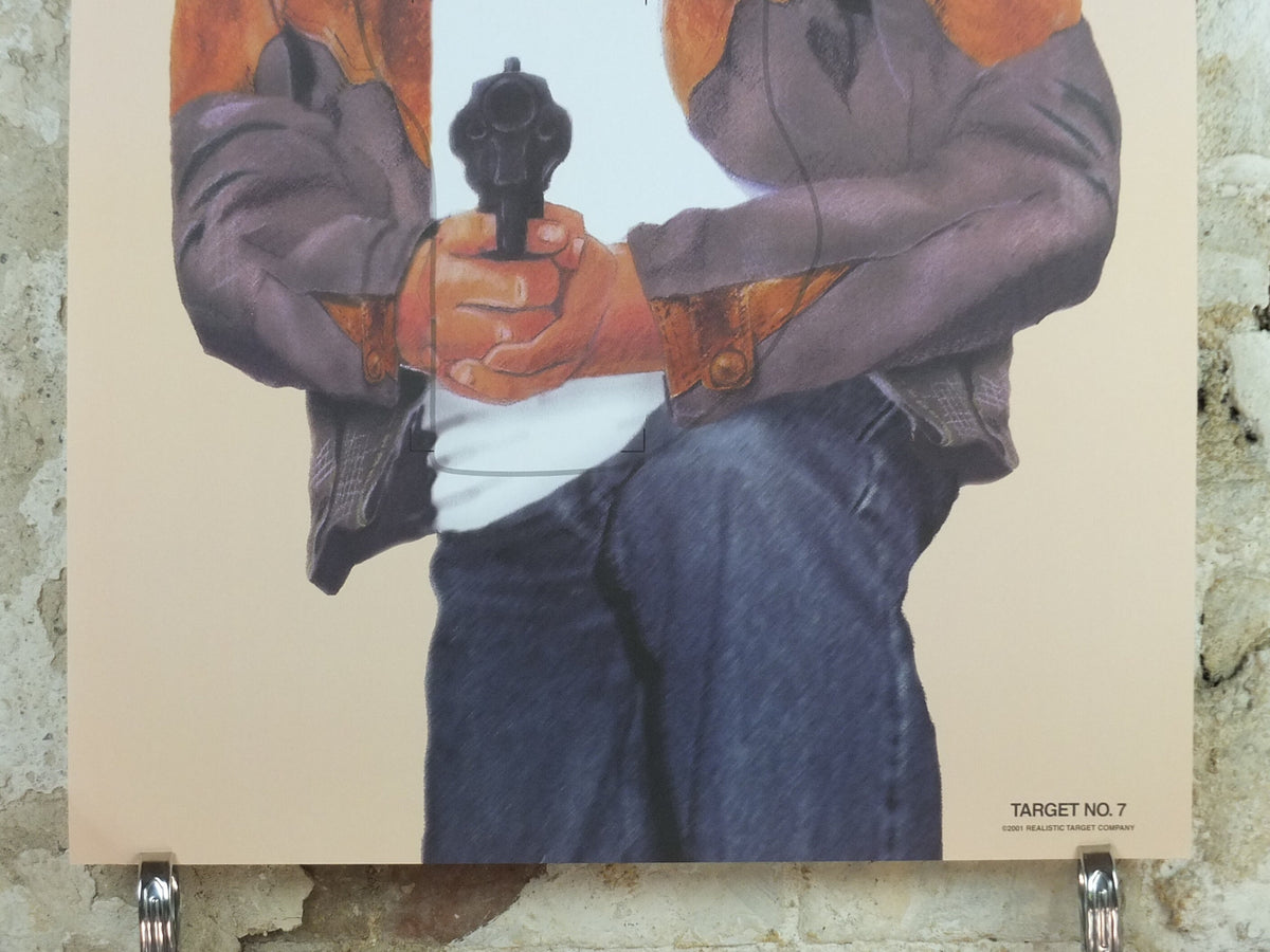 2001 Vintage Criminal Target Poster, #7 Realistic Target Company, Minneapolis, Law Enforcement, comic cartoon gun police, wall art decor