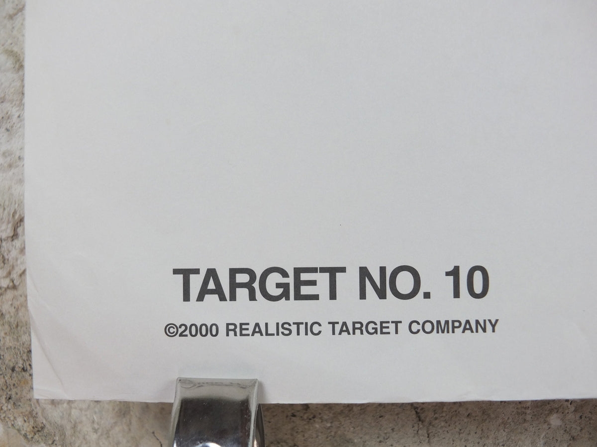 2000 Vintage Criminal Target Poster, #10 Realistic Target Company, Minneapolis, Law Enforcement, comic cartoon gun police, wall art decor