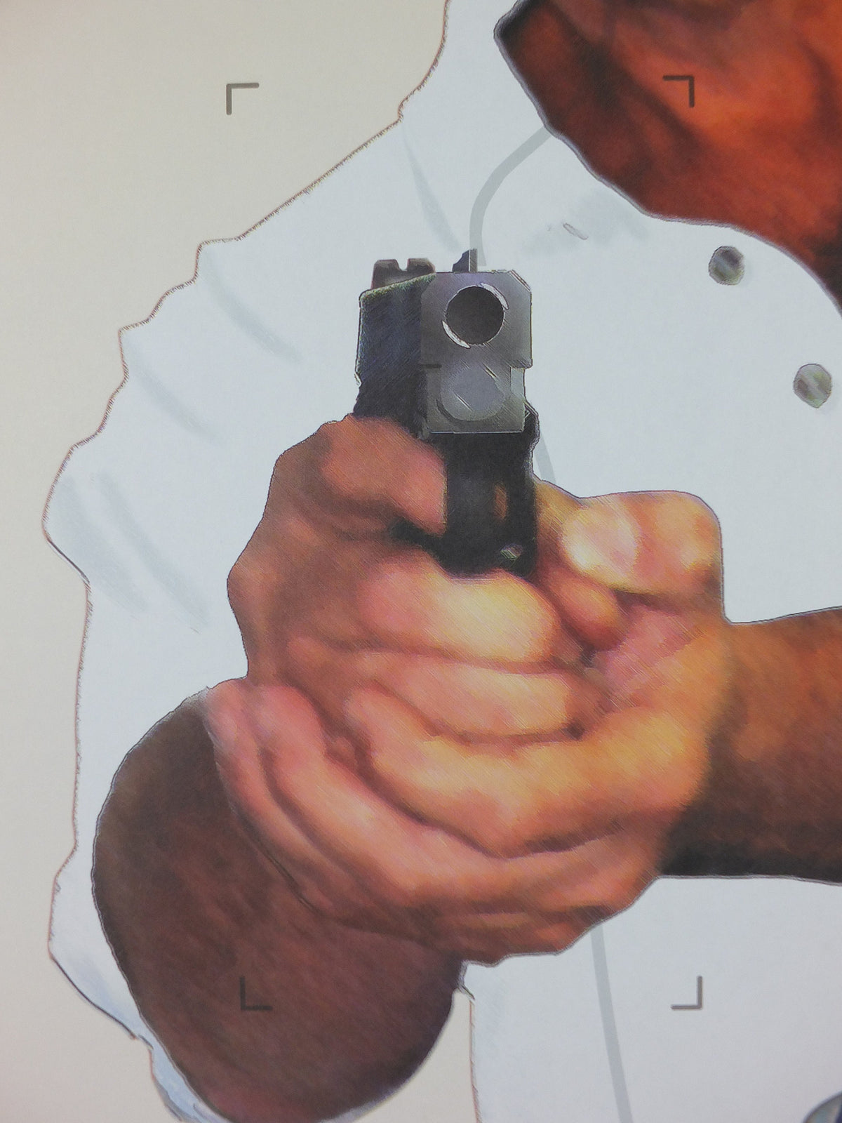 2000 Vintage Criminal Target Poster, #10 Realistic Target Company, Minneapolis, Law Enforcement, comic cartoon gun police, wall art decor