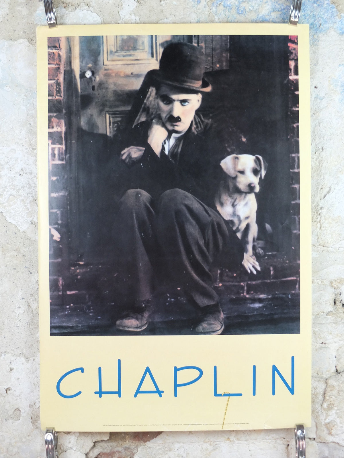 1989 Charlie Chaplin Poster, silent movie, cinema film memorabilia, wall art decor