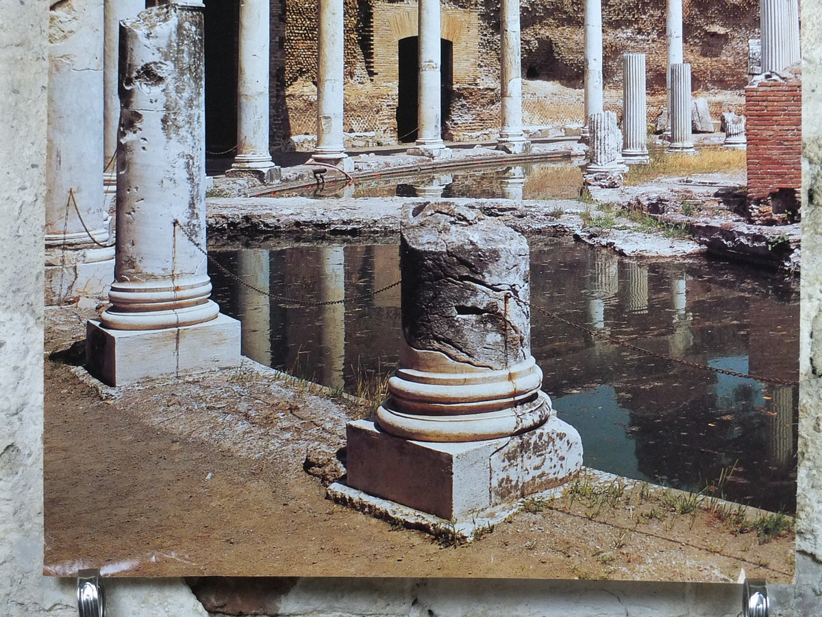 1980s Lazio Travel Poster, Hadrian's Villa, Tivoli Villa di Adriano, Vintage Italian Lazio, Italy travel tourism, holiday, wall art decor