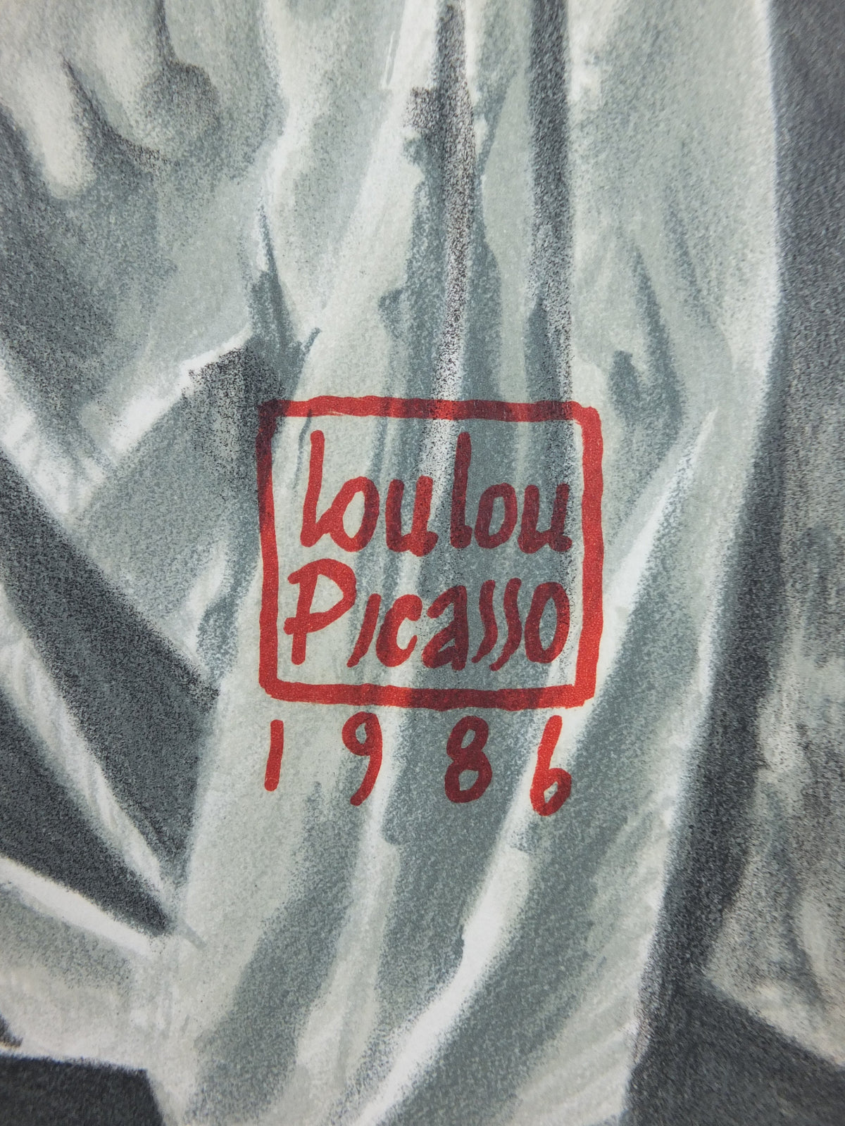 1986 Agnes B Poster, Loulou Picasso Design, The Painting Lesson, La Lecon De Peinture, Jean-Louis Dupre Bazooka Collective, wall art decor