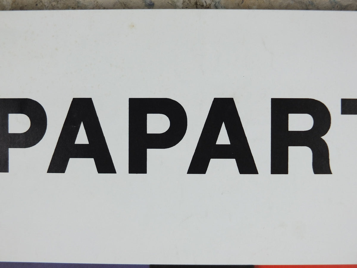 1993 Max Papart Poster, Homage to Delacroix and Serge Poliakoff, pop art and cubism, artist gallery exhibition, wall art decor