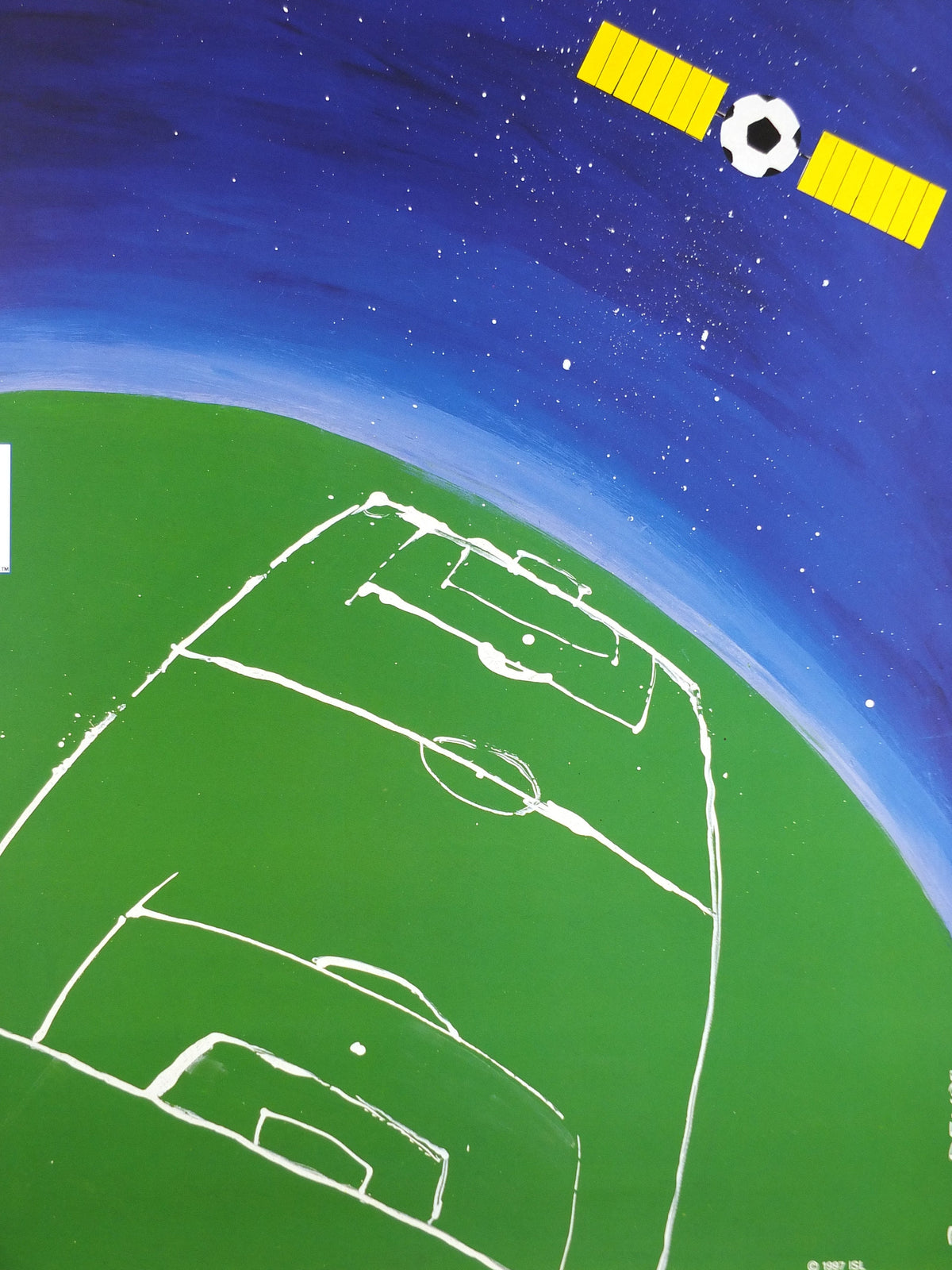 1998 World Cup Poster, Toulouse France 98, Coupe du Monde, by B Devos, football, soccer, 70cm x 50cm, original sport wall art decor