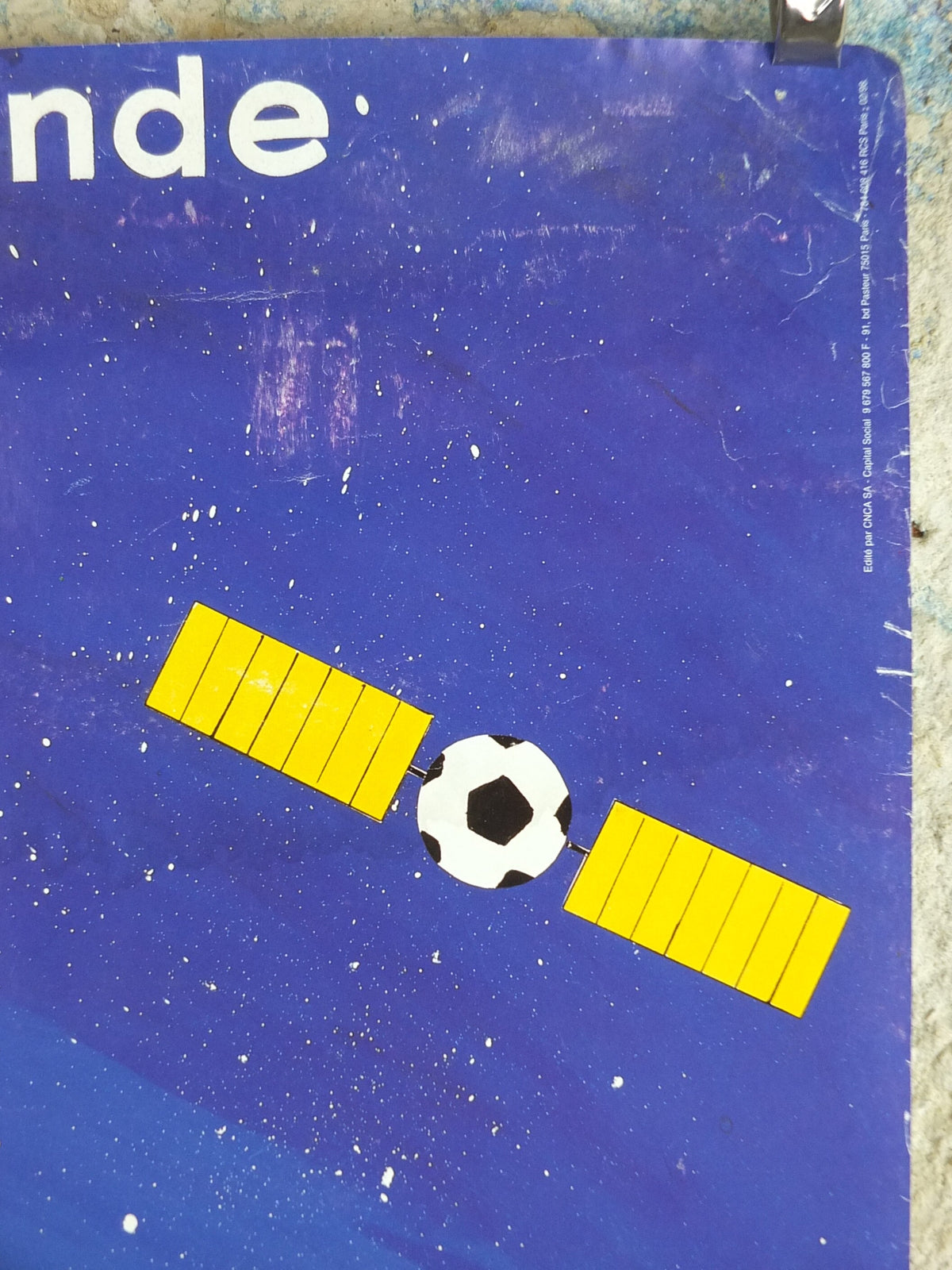 1998 World Cup Poster, Toulouse France 98, Coupe du Monde, by B Devos, football, soccer, 80cm x 60cm, original sport wall art decor