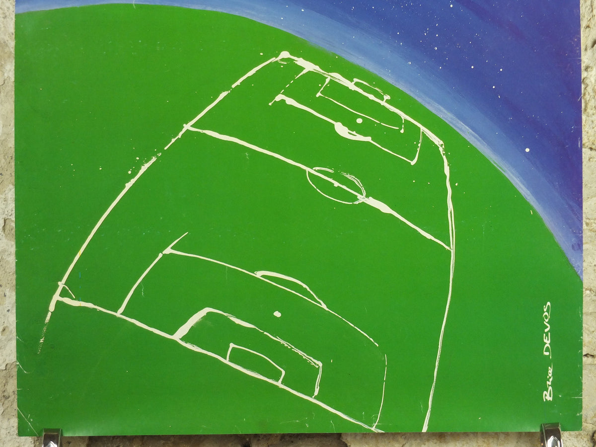 1998 World Cup Poster, Toulouse France 98, Coupe du Monde, by B Devos, football, soccer, 80cm x 60cm, original sport wall art decor