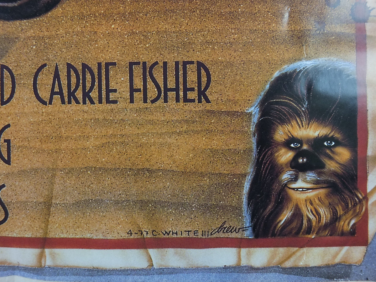 1995 Star Wars Style D Poster, by Zigzag Posters Germany, Mark Hamill, Harrison Ford, Carrie Fisher, wall art cinema film memorabilia