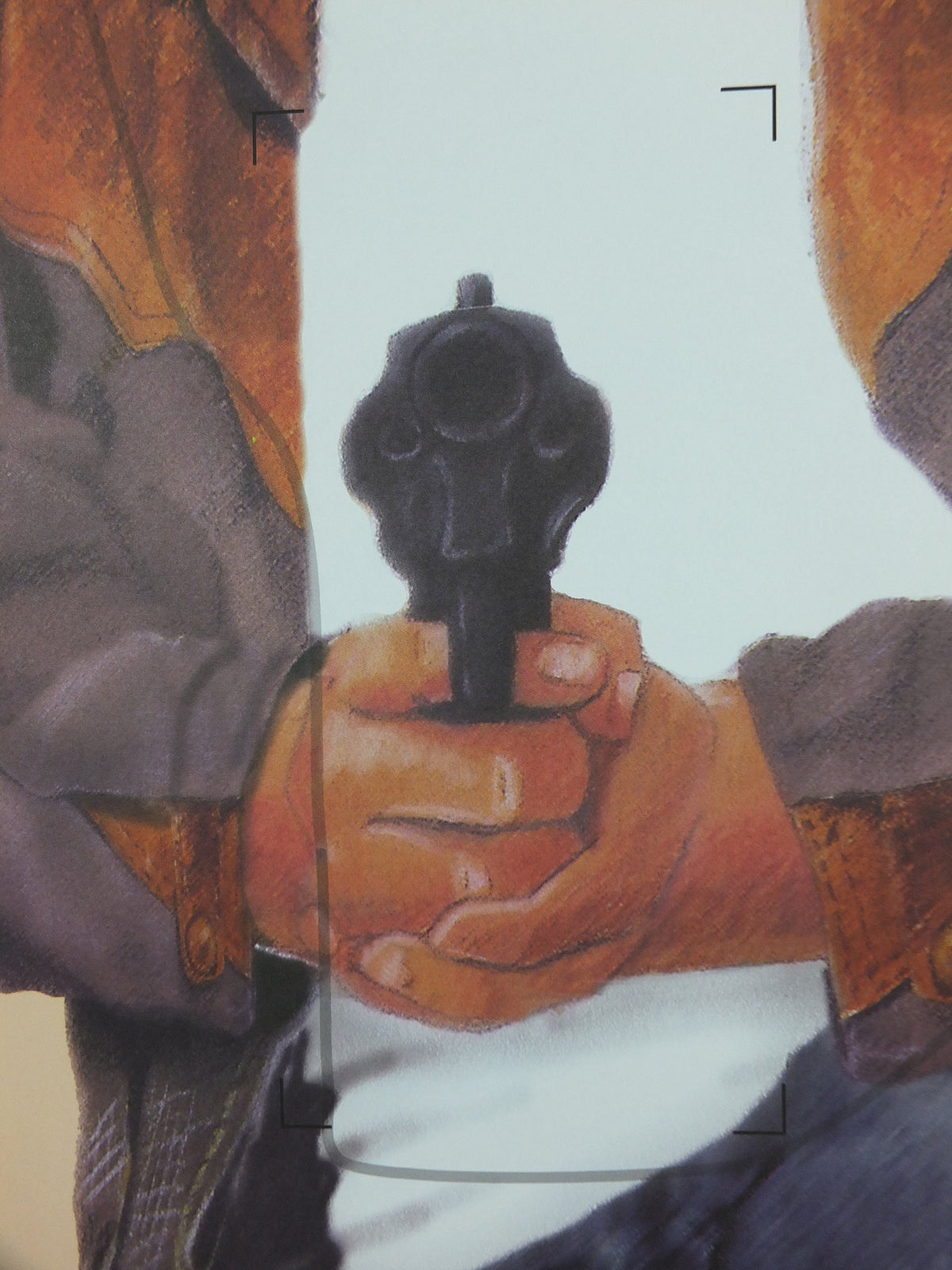 2001 Vintage Criminal Target Poster, #7 Realistic Target Company, Minneapolis, Law Enforcement, comic cartoon gun police, wall art decor