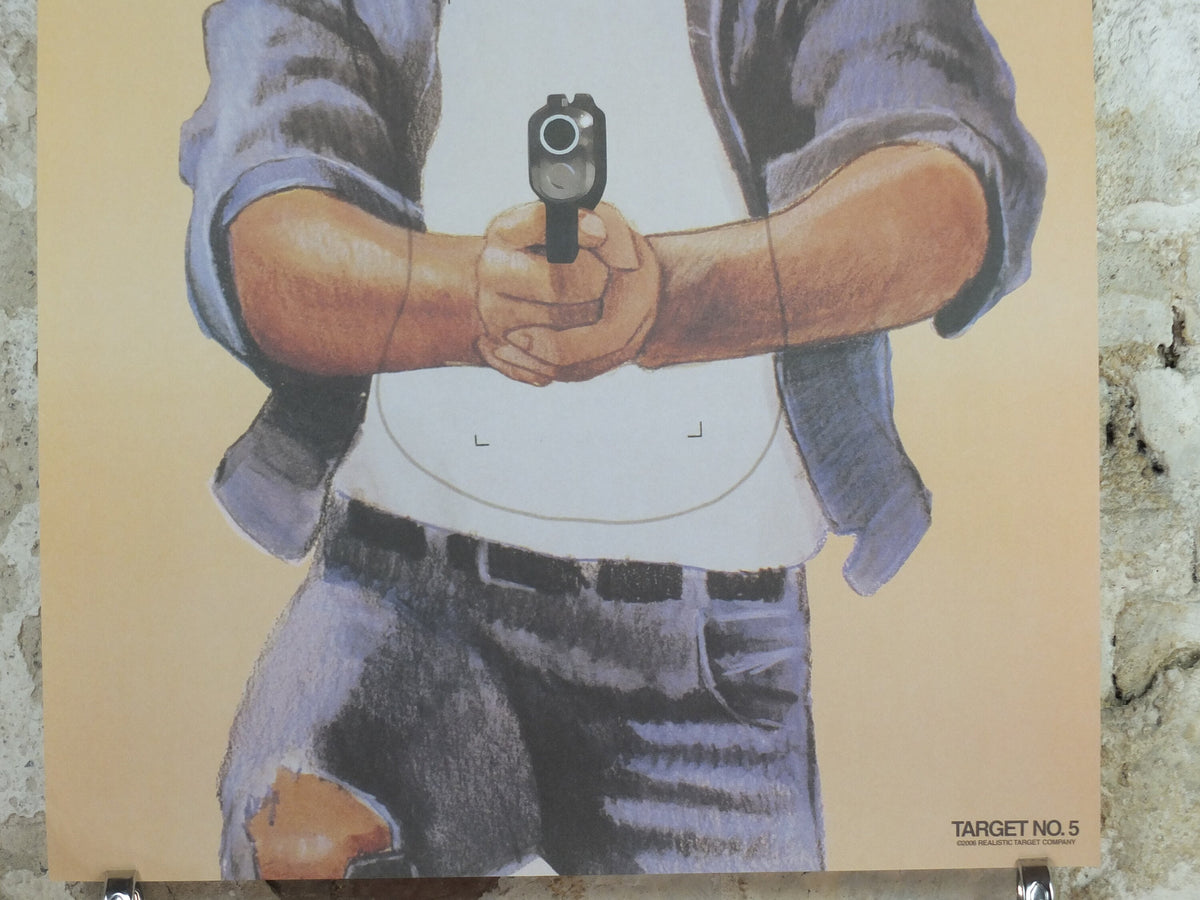2006 Vintage Criminal Target Poster, #5 Realistic Target Company, Minneapolis, Law Enforcement, comic cartoon gun police, wall art decor