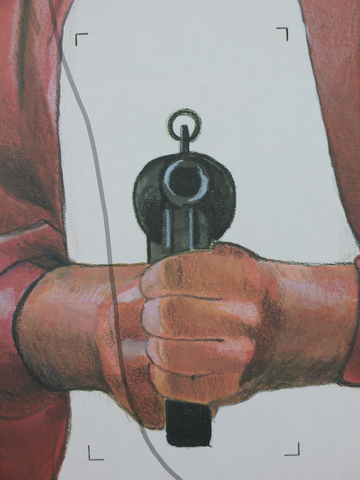 1991 Vintage Criminal Target Poster, #1 Realistic Target Company, Minneapolis, Law Enforcement, comic cartoon gun police, wall art decor