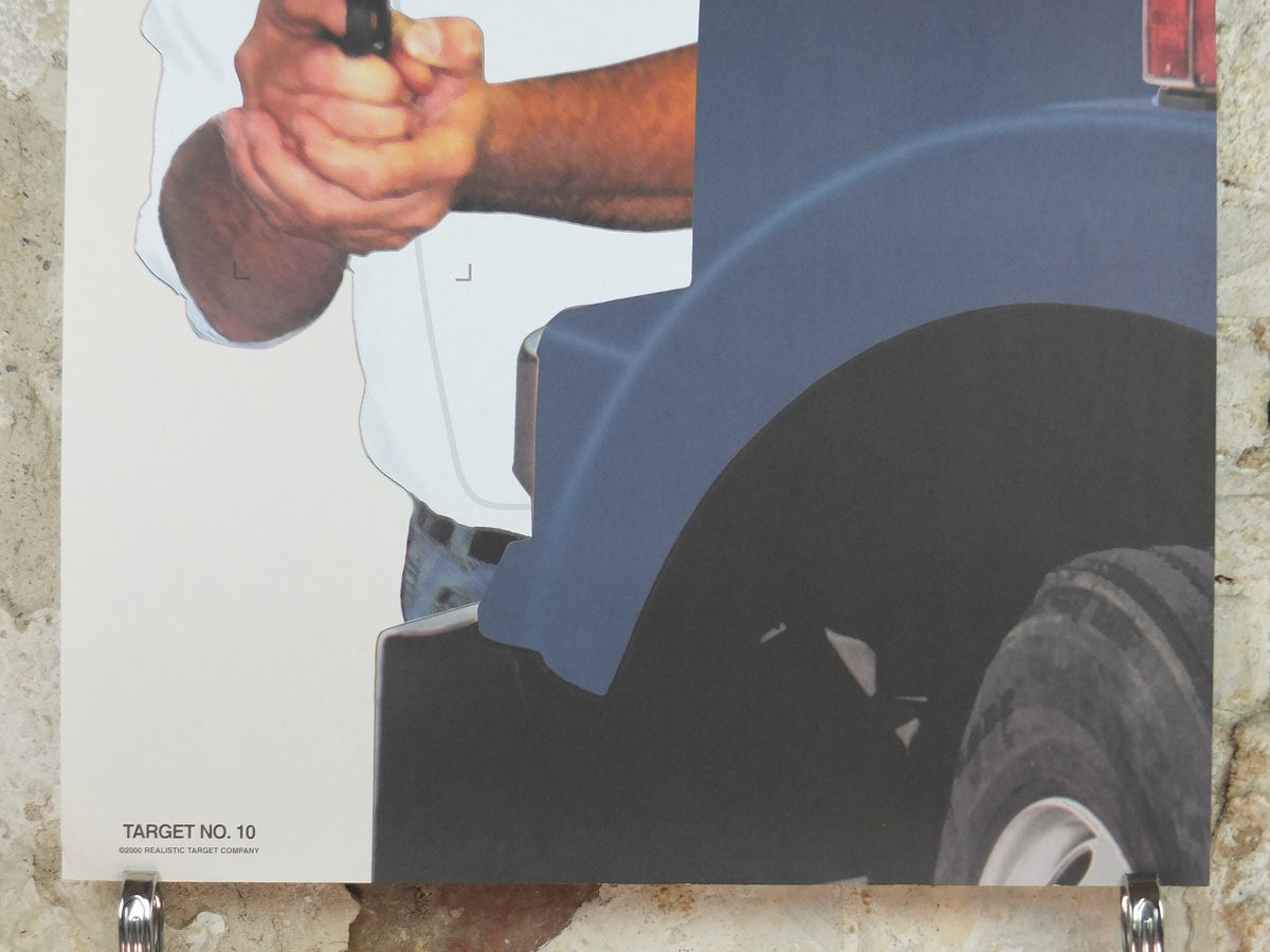 2000 Vintage Criminal Target Poster, #10 Realistic Target Company, Minneapolis, Law Enforcement, comic cartoon gun police, wall art decor