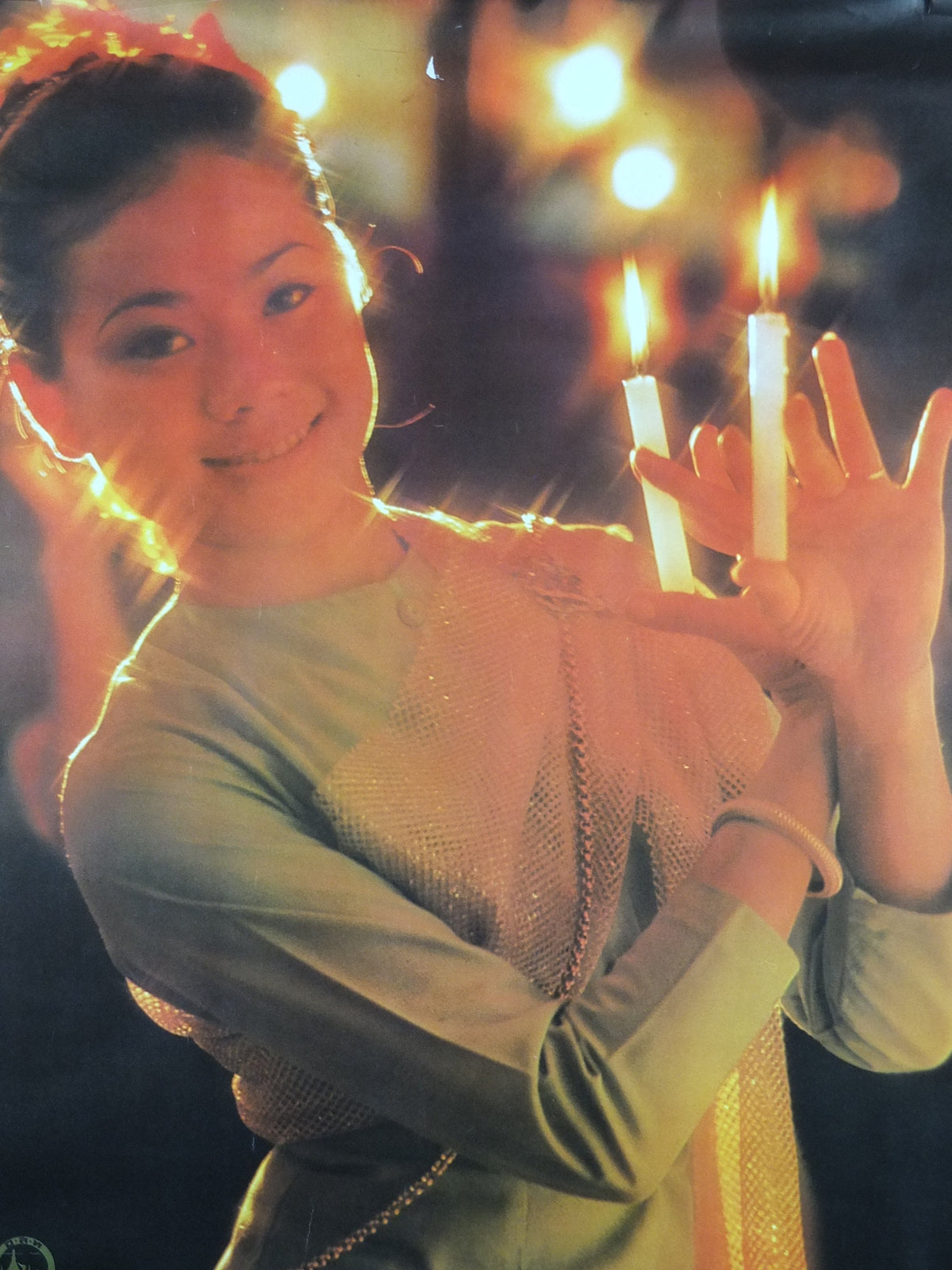 1980 Thailand Travel Poster, Candle Dance of Chiang Mai, culture, people, temples, travel tourism, advertising print, wall art retro decor