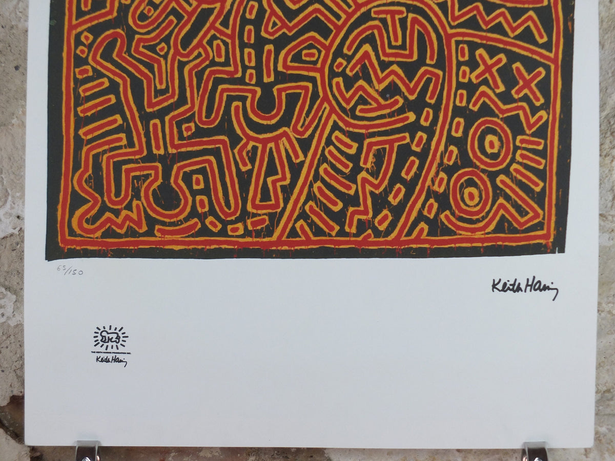 1990 Keith Haring Poster, Untitled, Cannibal, Limited Edition of 150, Keith Haring Foundation Prints, Pop Art, Street, wall decor