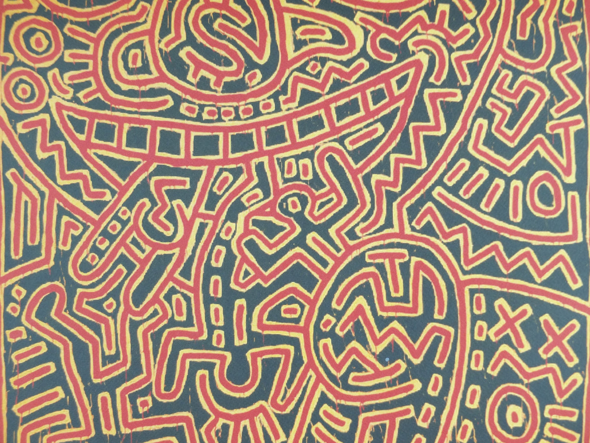1990 Keith Haring Poster, Untitled, Cannibal, Limited Edition of 150, Keith Haring Foundation Prints, Pop Art, Street, wall decor