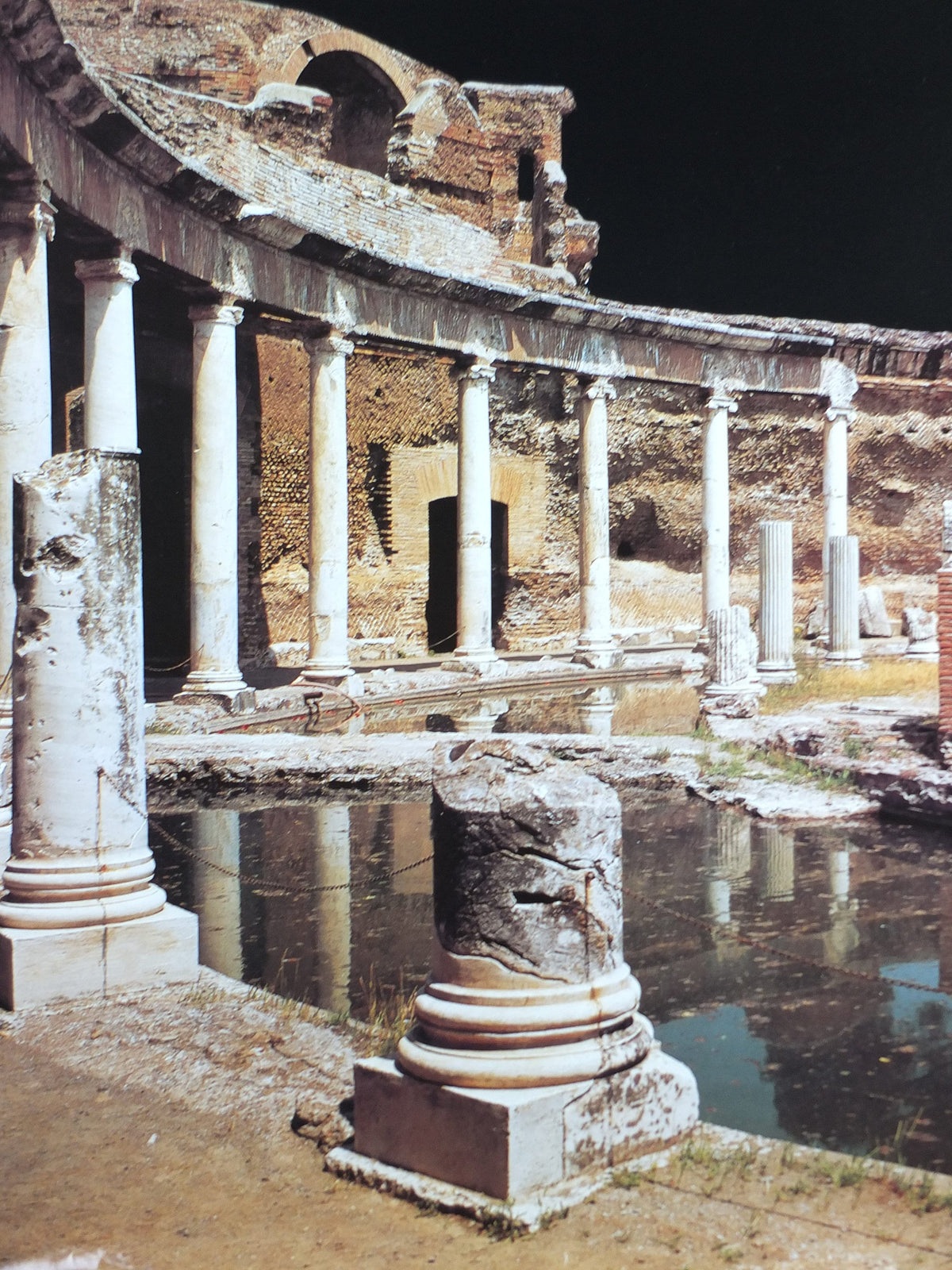 1980s Lazio Travel Poster, Hadrian's Villa, Tivoli Villa di Adriano, Vintage Italian Lazio, Italy travel tourism, holiday, wall art decor
