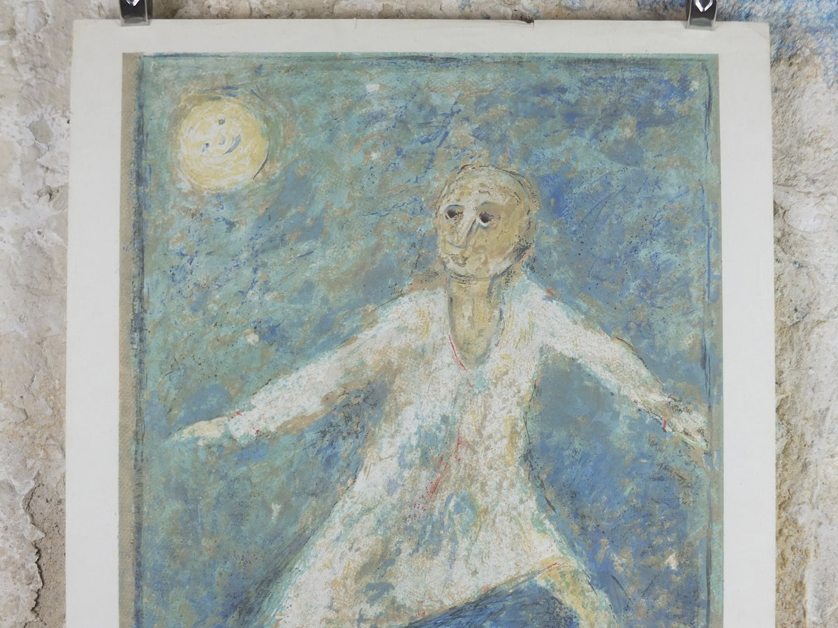 1962 J.D. Kirszenbaum Poster, Hommage J.D. Kirszenbaum, Jewish art, Impressionism Expressionism, artist gallery exhibition, wall art decor