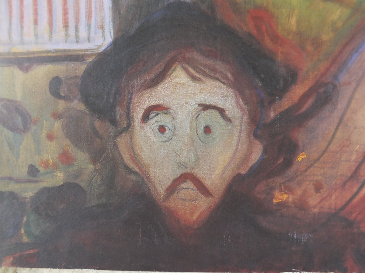1996 Edvard Munch Poster, Red Virginia Creeper 1899, Munch Museet, Norway, Expressionism, Symbolism, gallery exhibition, wall art decor