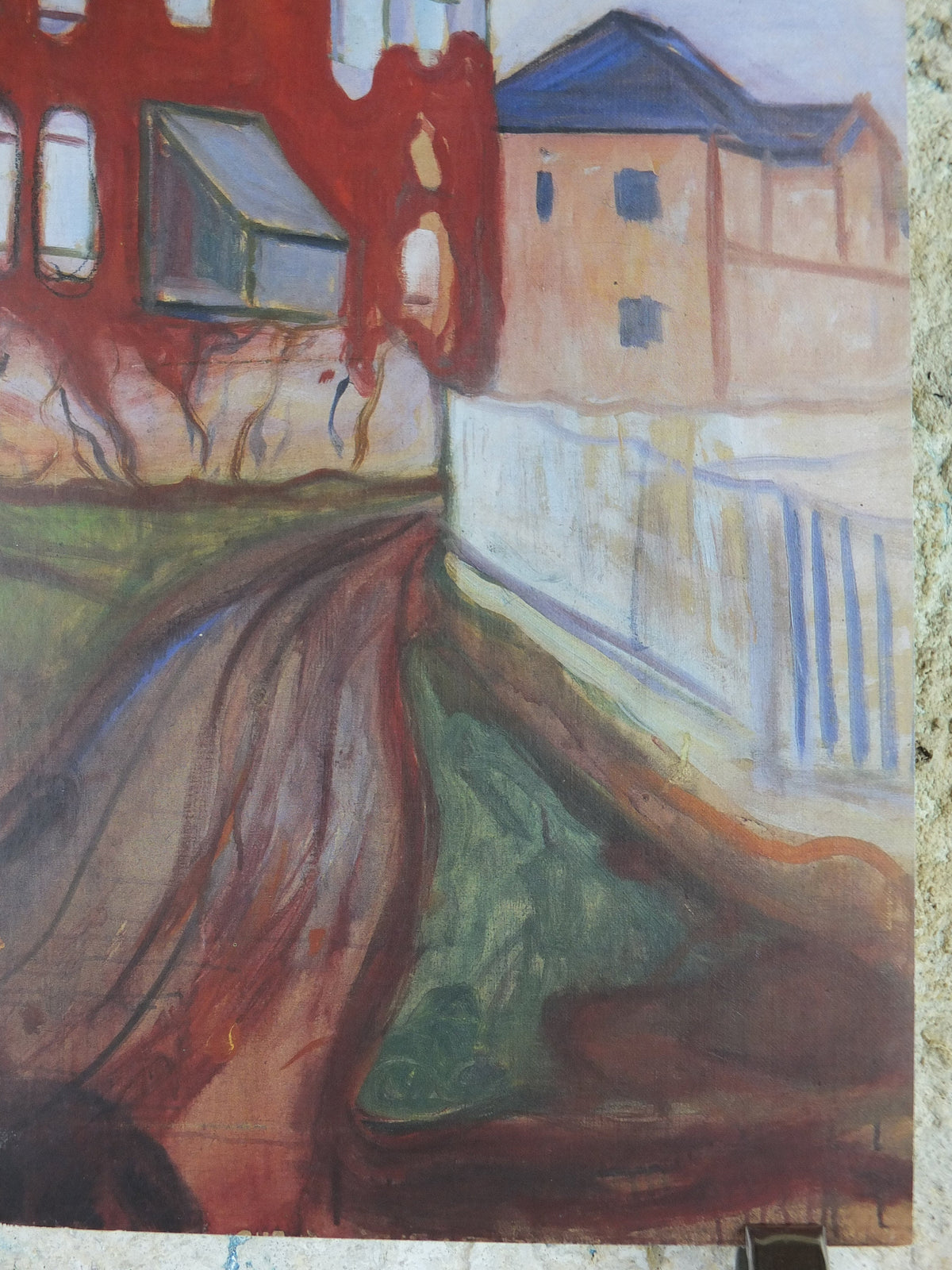 1996 Edvard Munch Poster, Red Virginia Creeper 1899, Munch Museet, Norway, Expressionism, Symbolism, gallery exhibition, wall art decor