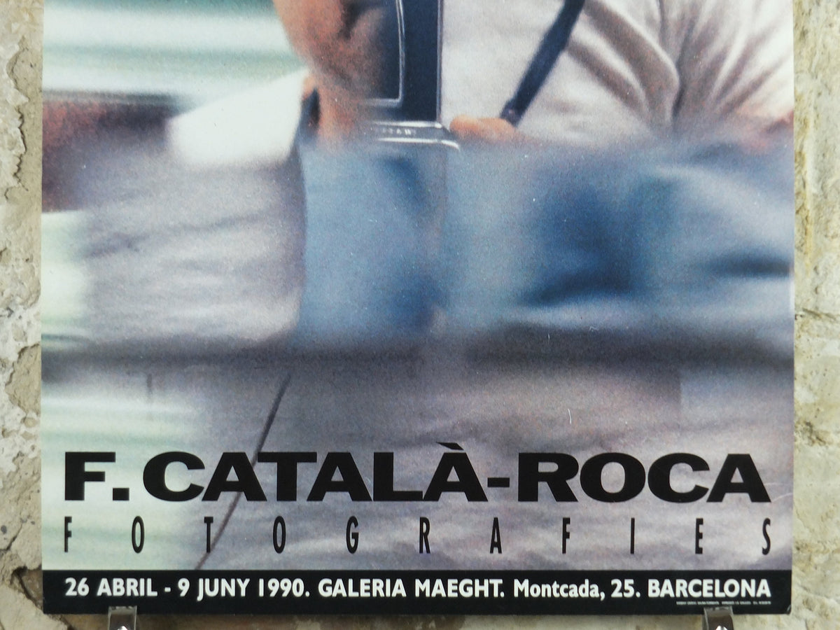 1990 Francesc Catalá-Roca Poster, Galeria Maeght Barcelona, Photographer, gallery exhibition wall art decor