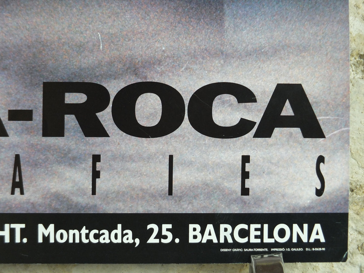 1990 Francesc Catalá-Roca Poster, Galeria Maeght Barcelona, Photographer, gallery exhibition wall art decor