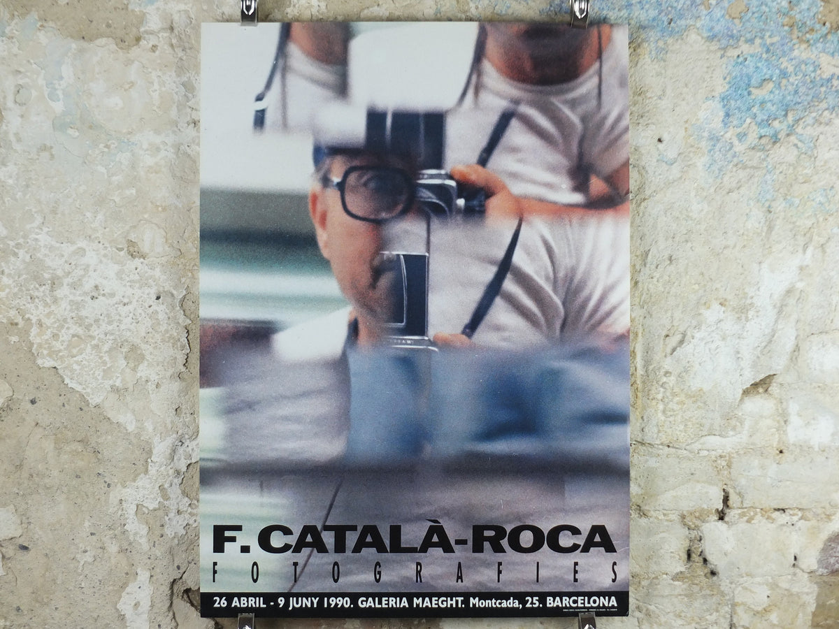 1990 Francesc Catalá-Roca Poster, Galeria Maeght Barcelona, Photographer, gallery exhibition wall art decor