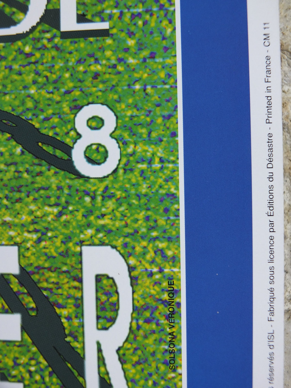 1998 World Cup Poster, Montpellier France 98, Coupe du Monde, by V Solsona, football, soccer, 70cm x 50cm, original sport wall art decor