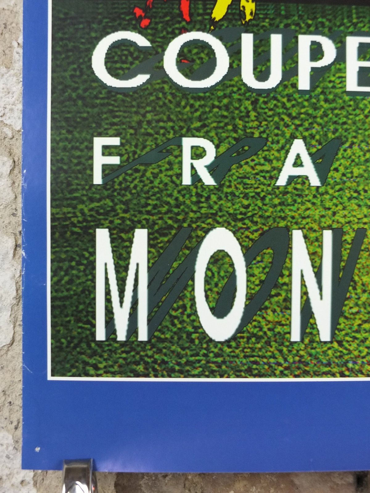 1998 World Cup Poster, Montpellier France 98, Coupe du Monde, by V Solsona, football, soccer, 80cm x 60cm, original sport wall art decor