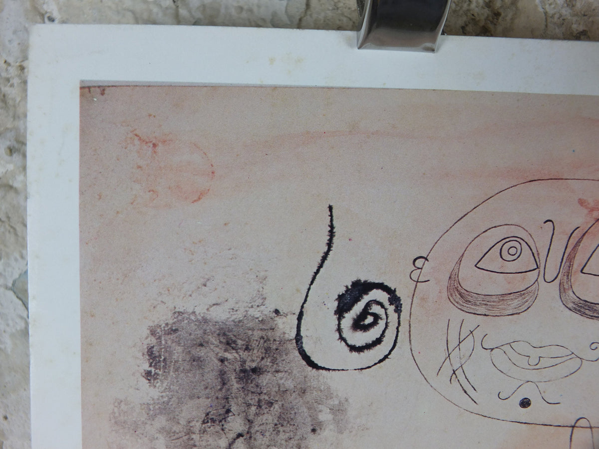 1979 Joan Miro Poster, Centre Georges Pompidou, Dessins de Miro, Dada Surrealism, modern art, gallery exhibition wall art decor