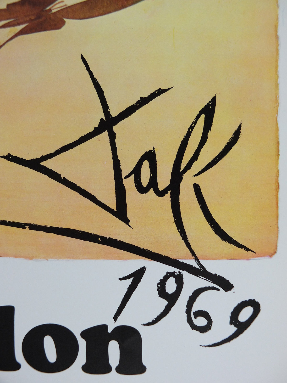 Vintage Dali Roussillon Poster, Salvador Dali, Butterflies, SNCF, travel tourism, 60cmx37cm, Chemins de fer Francais, wall art 1970s