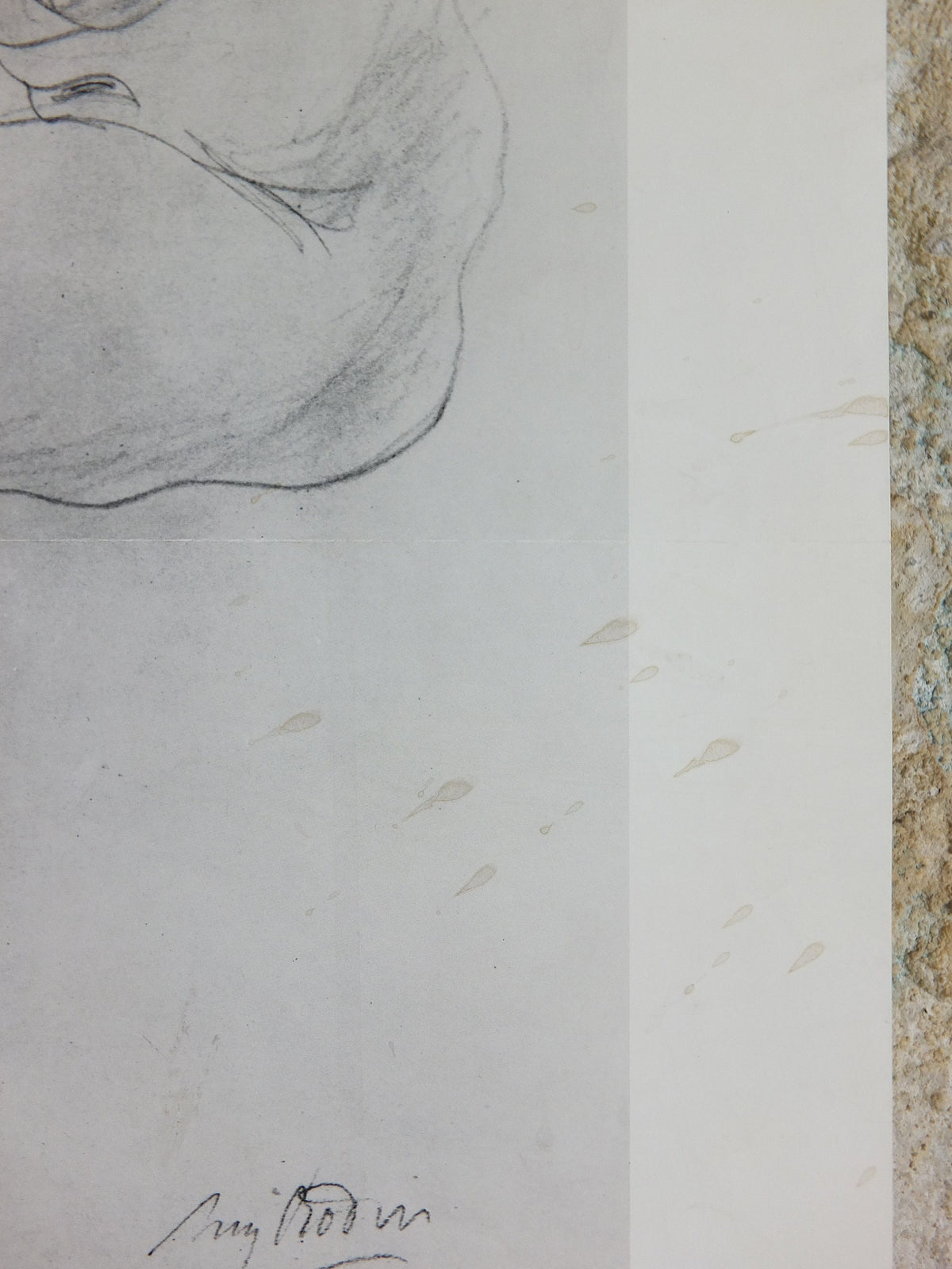 1980 Auguste Rodin Poster, Drawings from the Courtauld, female nude, Arts Council of Great Britain artist gallery exhibition, wall art decor