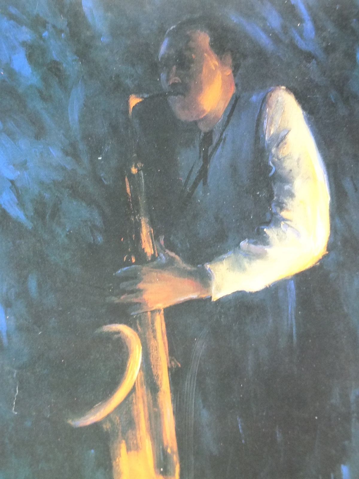 1992 Brecon Jazz 92 Poster, jazz music, Brecon Beacons, Wales, European Arts Festival, by Valerie Ganz, wall art decor