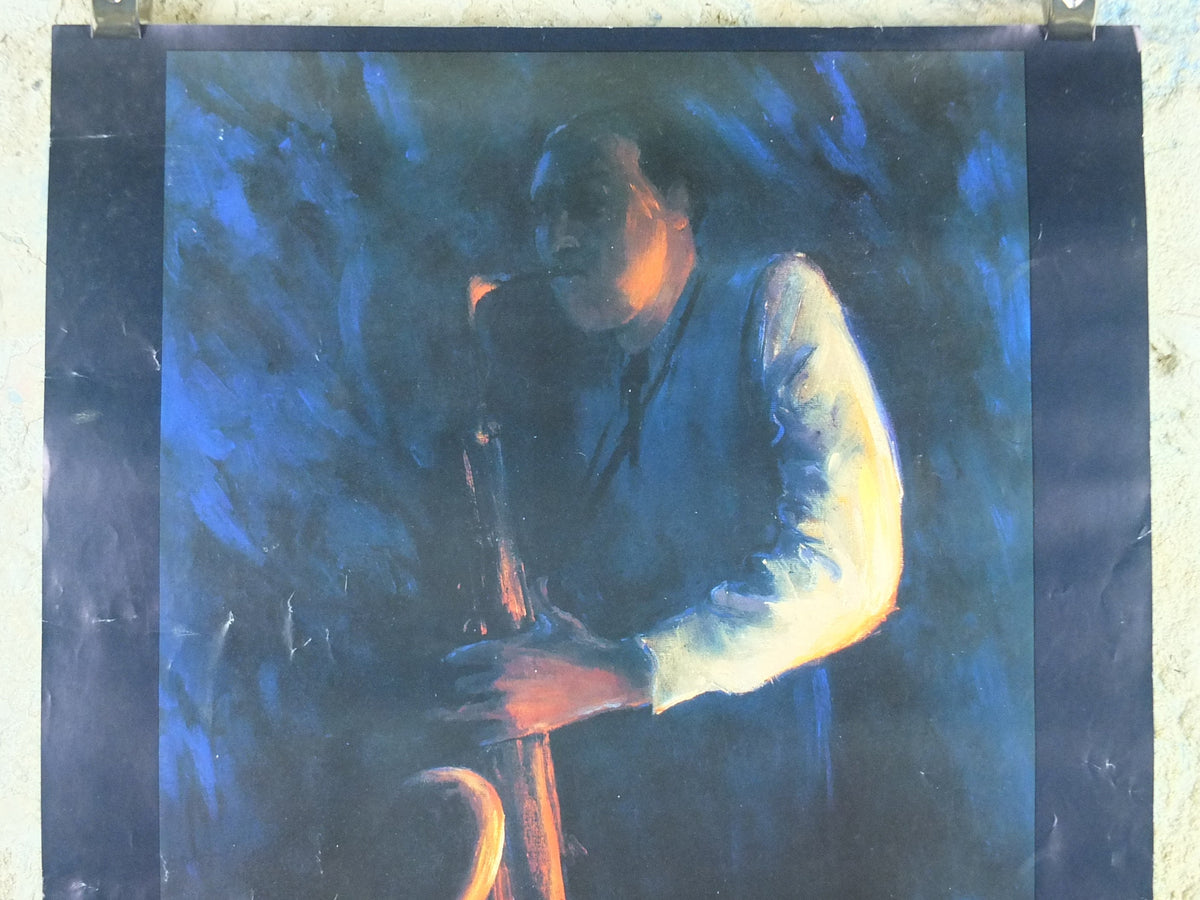 1992 Brecon Jazz 92 Poster, jazz music, Brecon Beacons, Wales, European Arts Festival, by Valerie Ganz, wall art decor