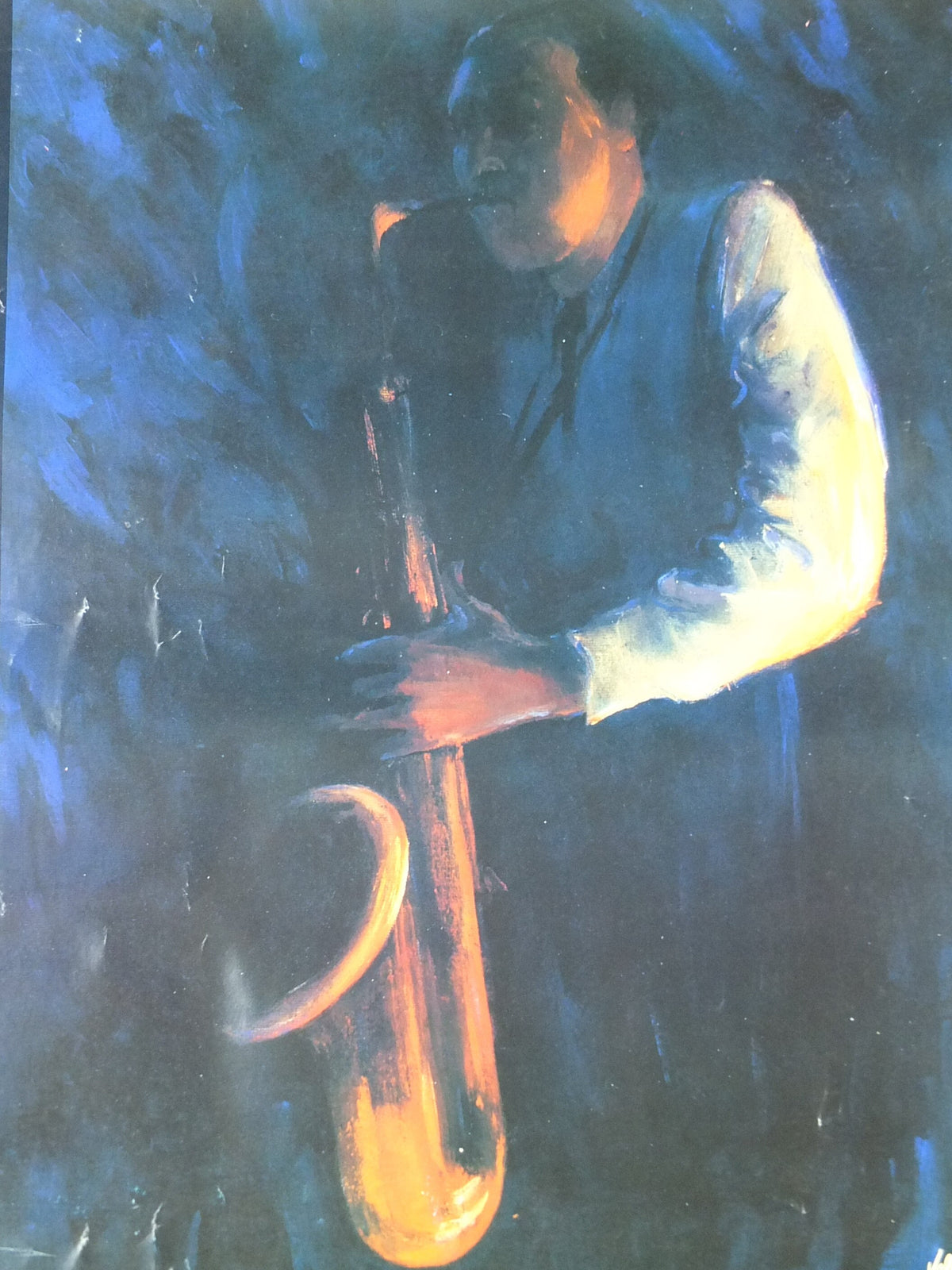 1992 Brecon Jazz 92 Poster, jazz music, Brecon Beacons, Wales, European Arts Festival, by Valerie Ganz, wall art decor
