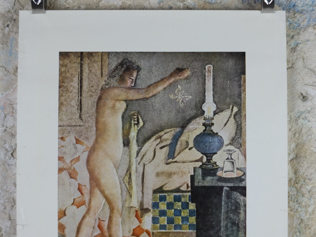 1966 Balthus Poster, La Phalène The Moth 1960, Casino Heist Knokke, Classical pre-Renaissance, artist gallery exhibition, wall art decor