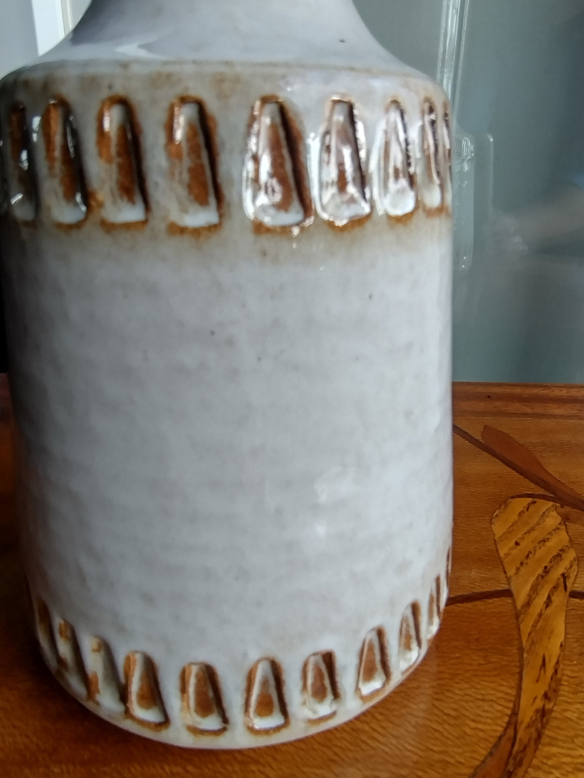 1960s White Søholm Danish Lamp, Stentoj Bornholm, Scandinavian Design, lighting, earthy pottery ceramic, table or desk lamp