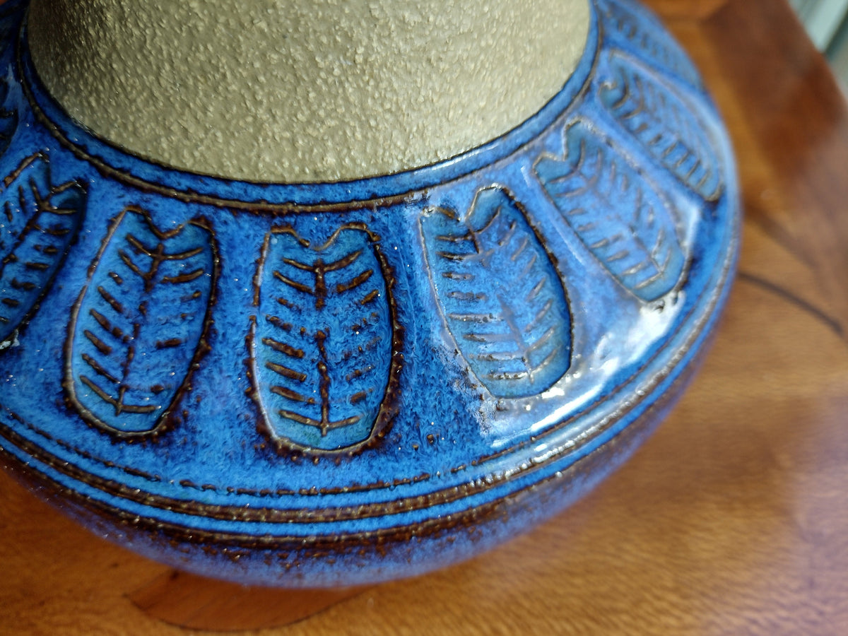 1960s Søholm Einar Johansen Danish Lamp, Stentoj Bornholm, 3041, Scandinavian Design, lighting, earthy pottery ceramic, table or desk lamp