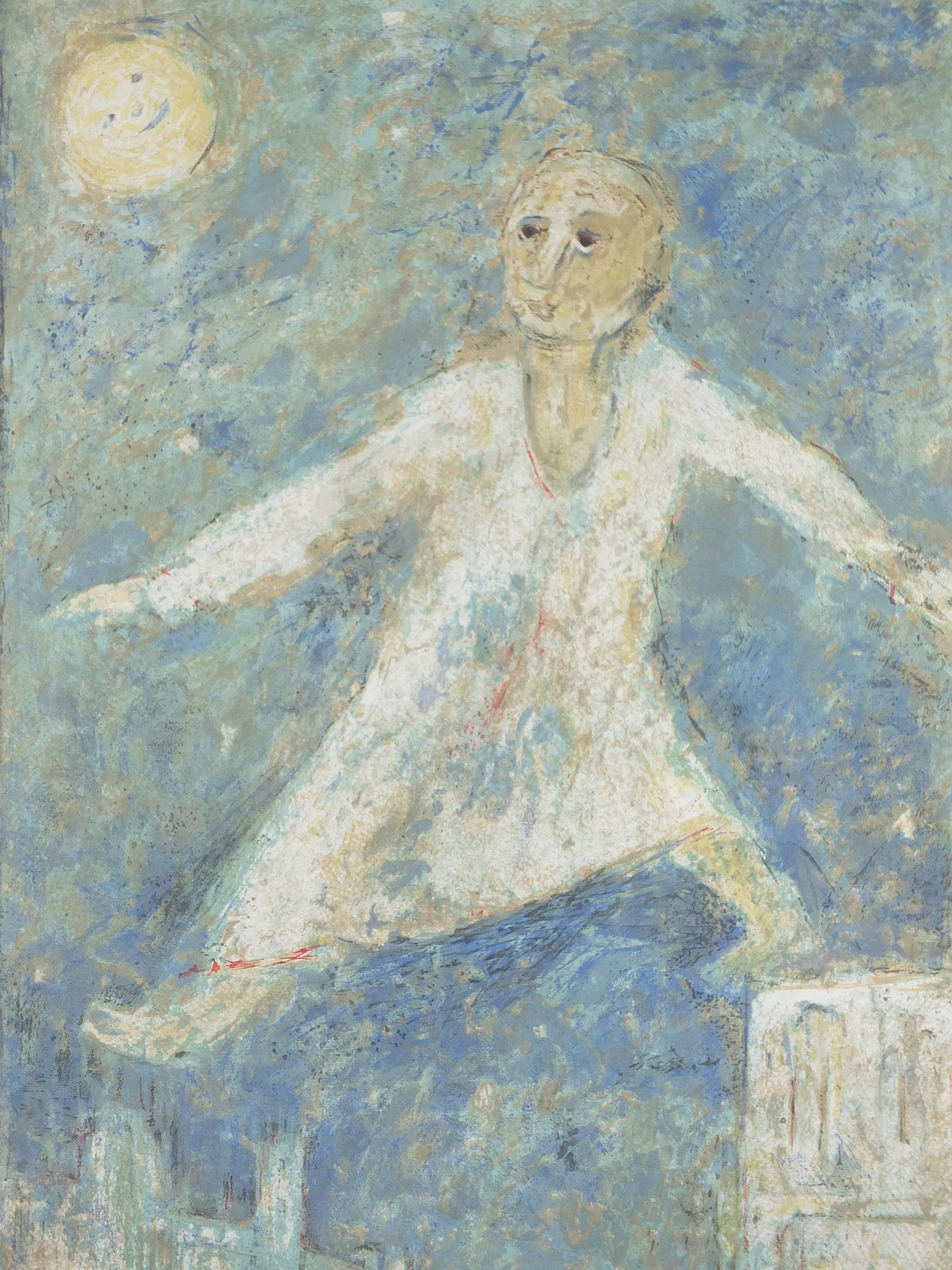 1962 J.D. Kirszenbaum Poster, Hommage J.D. Kirszenbaum, Jewish art, Impressionism Expressionism, artist gallery exhibition, wall art decor