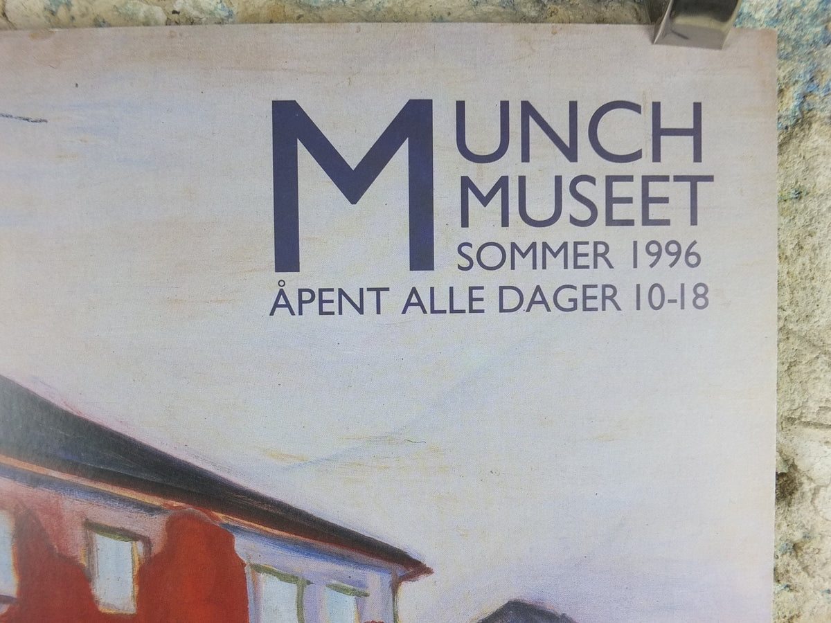 1996 Edvard Munch Poster, Red Virginia Creeper 1899, Munch Museet, Norway, Expressionism, Symbolism, gallery exhibition, wall art decor