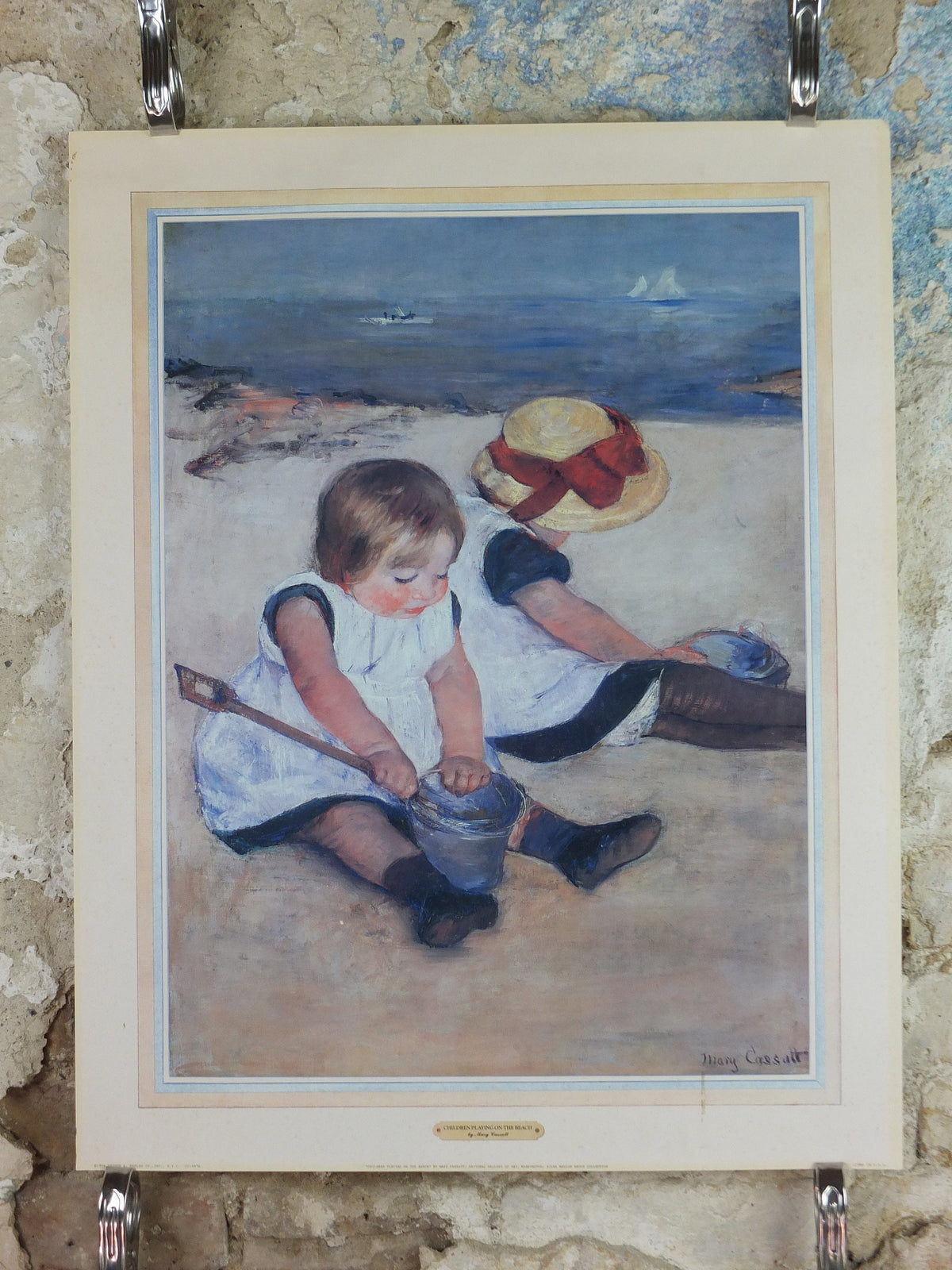 1988 Children playing on the Beach Poster, by Mary Cassett 1884, National Gallery of Art, artist gallery exhibition, wall art decor
