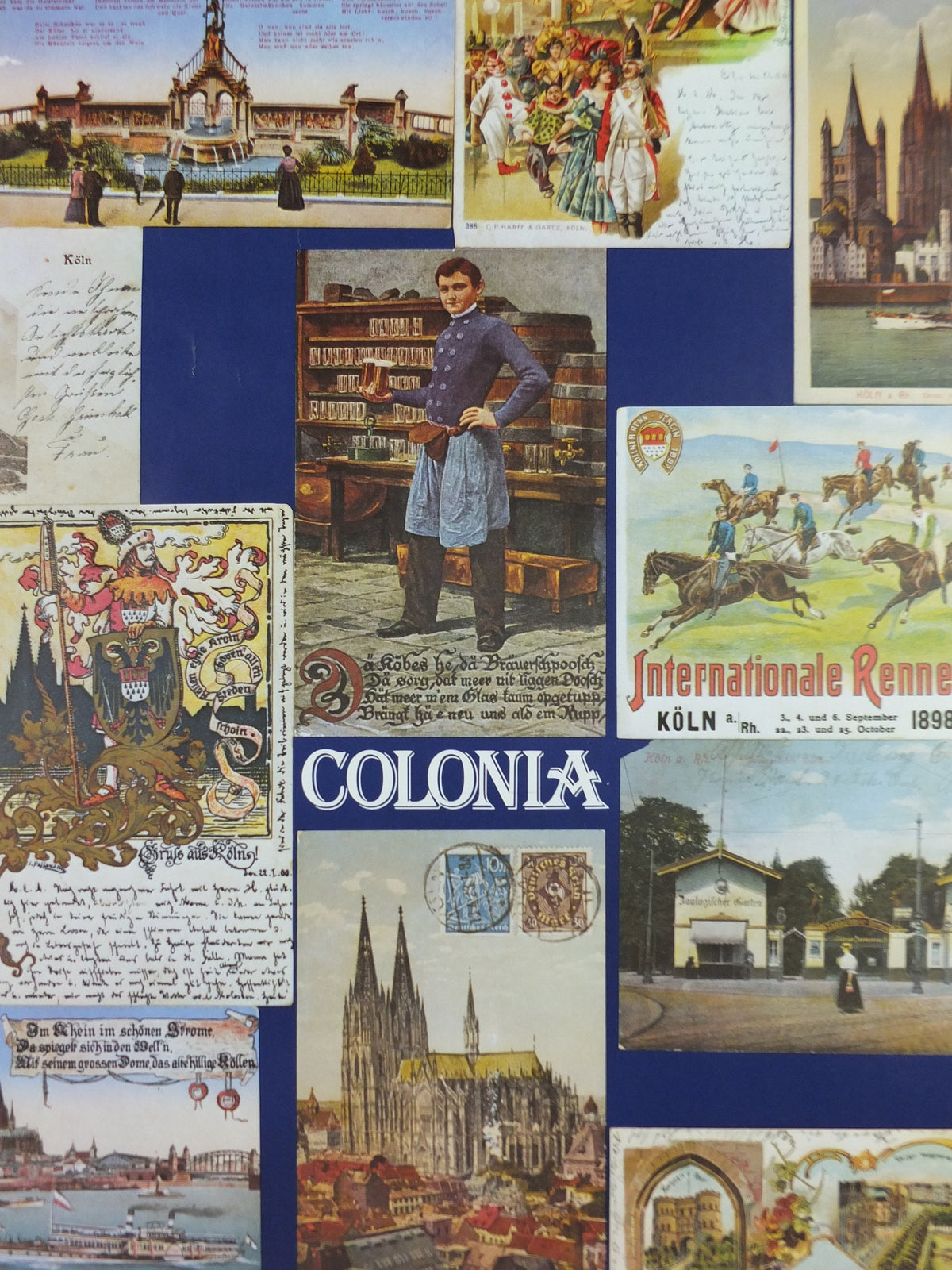 1976 Koln Travel Poster, Keulen, Cologne, Germany, montage, Deutschland plakat, travel tourism holiday vacation wall art decor