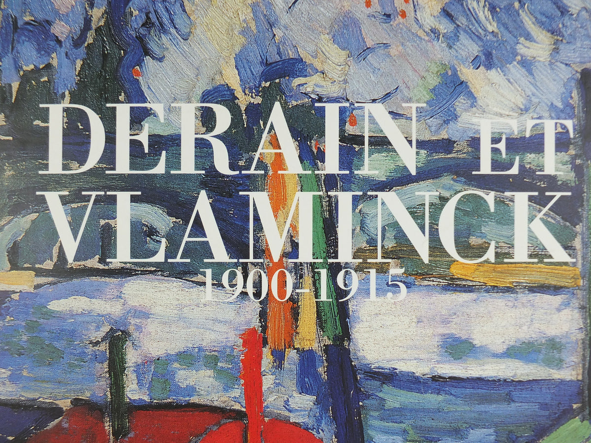 2001 Maurice de Vlaminck Poster, Derain & Vlaminck, "Les Bateaux Lavoirs" 1906 Fauvism artist gallery exhibition, wall art decor