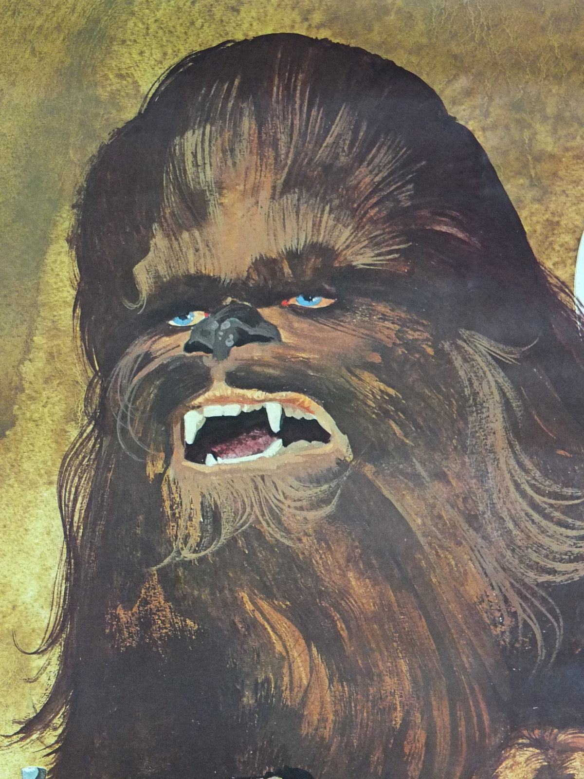 1977 Star Wars Chewbacca and Han Solo Poster, by Del Nichols, Coca Cola, Burger Chef, Millennium Falcon wall art