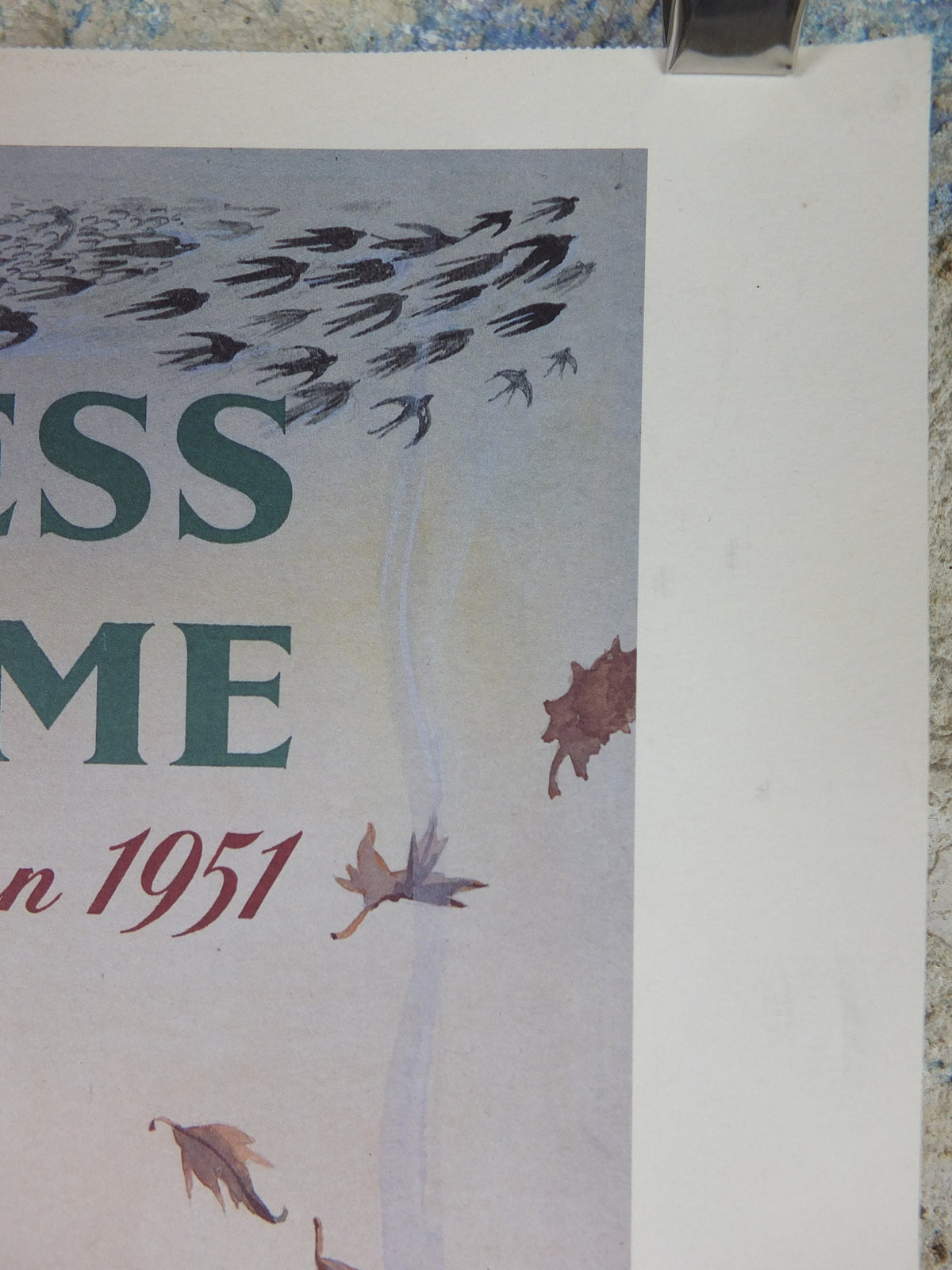 1990s Autumn Guinness Poster, Guinness Time by John Gilroy, 1951, Park Royal Brewery, leaf pile, Advertising campaign Wall art retro decor