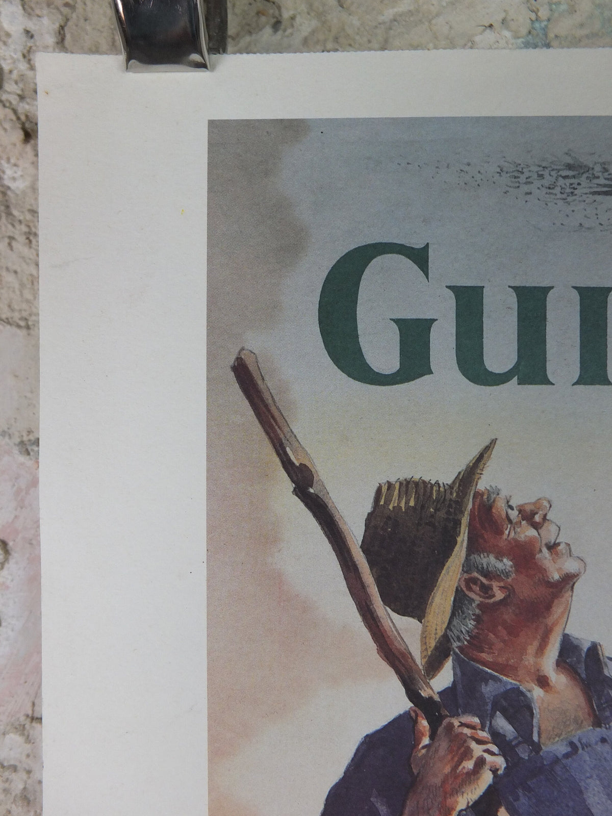 1990s Autumn Guinness Poster, Guinness Time by John Gilroy, 1951, Park Royal Brewery, leaf pile, Advertising campaign Wall art retro decor