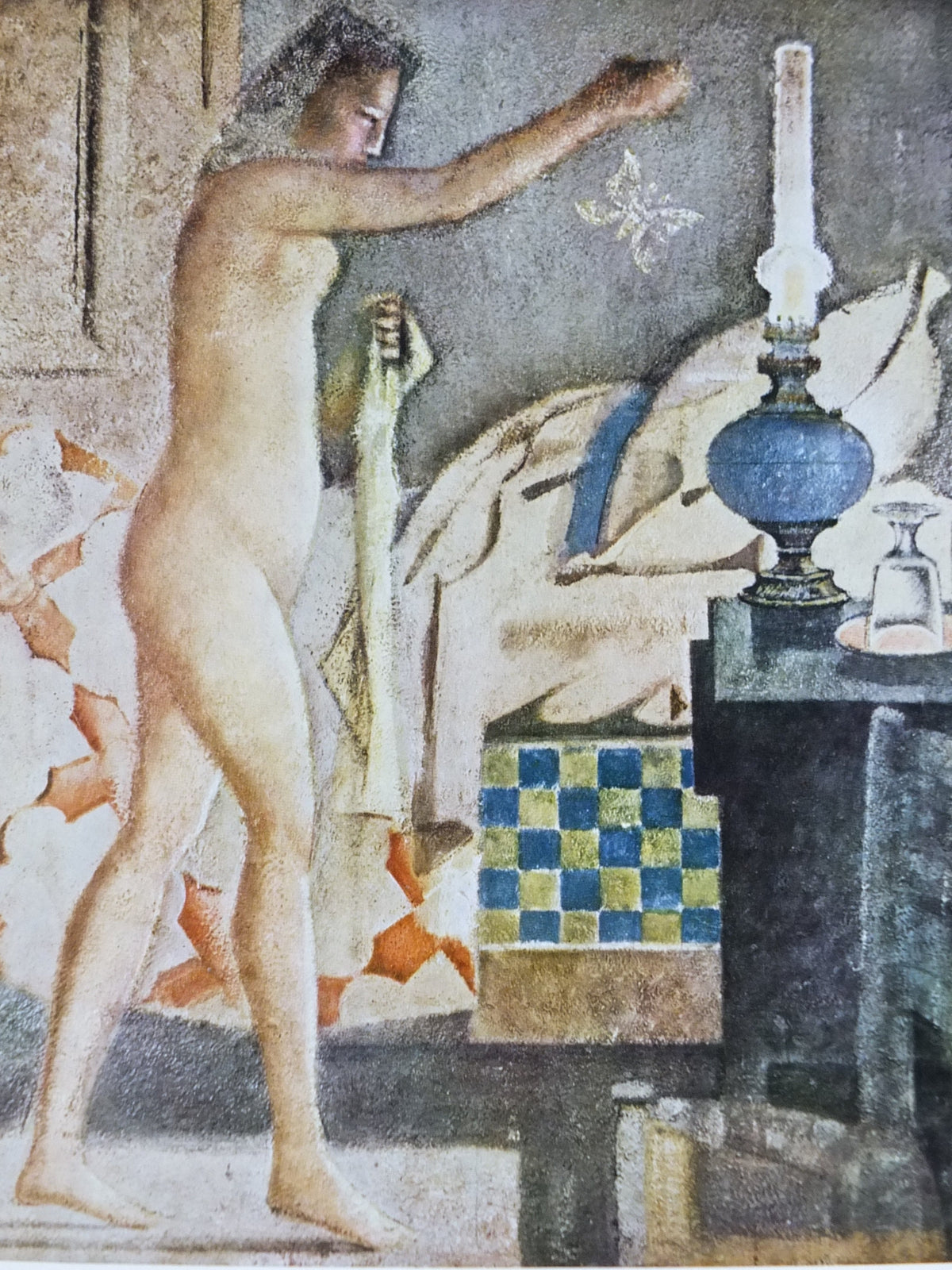 1966 Balthus Poster, La Phalène The Moth 1960, Casino Heist Knokke, Classical pre-Renaissance, artist gallery exhibition, wall art decor