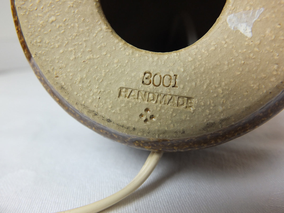 1970s Søholm Einar Johansen Danish Pinapple Lamp, Stentoj Bornholm, 3001, Scandinavian Design, lighting, pottery ceramic, table or desk lamp