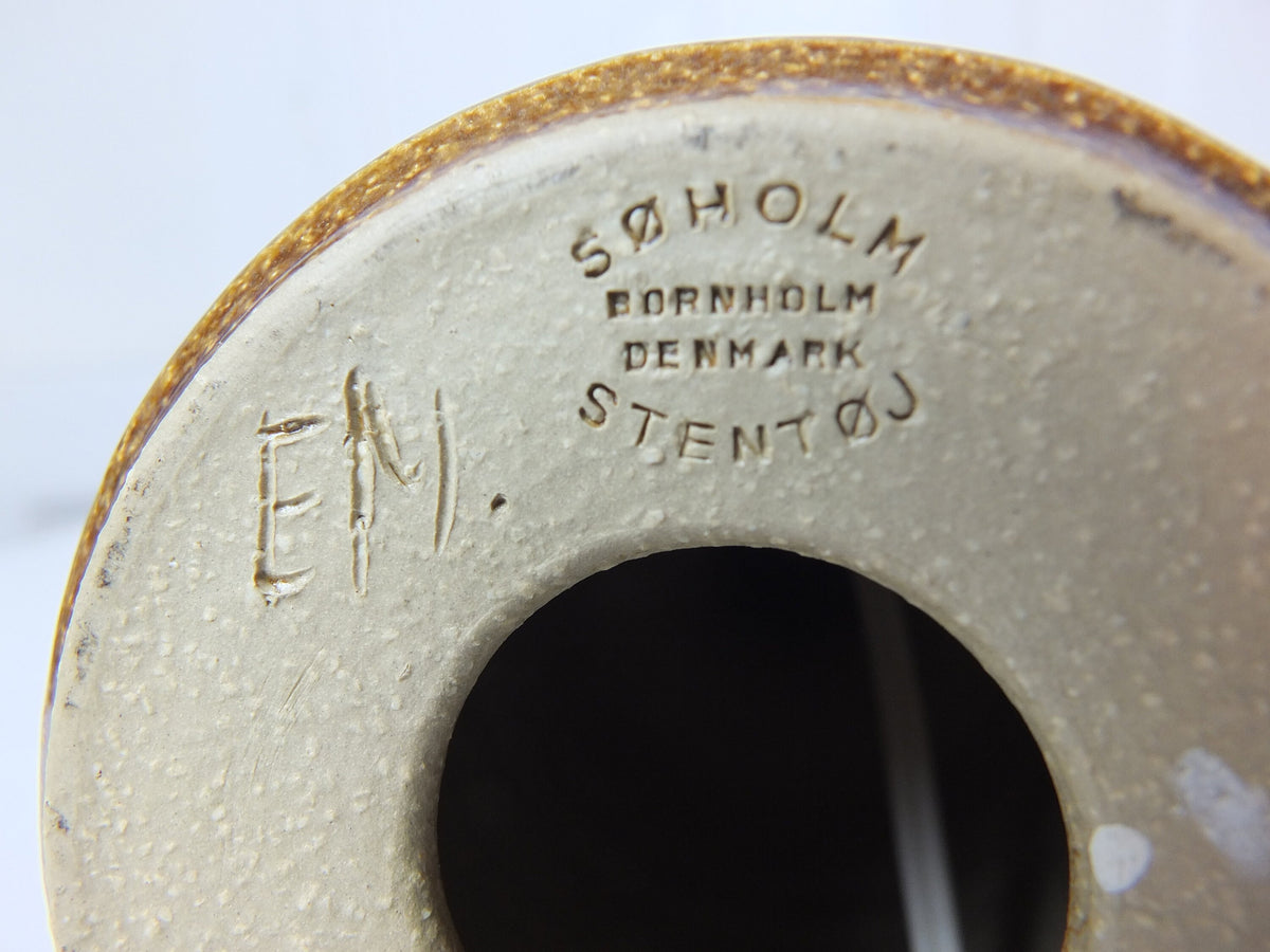 1970s Søholm Einar Johansen Danish Pinapple Lamp, Stentoj Bornholm, 3001, Scandinavian Design, lighting, pottery ceramic, table or desk lamp