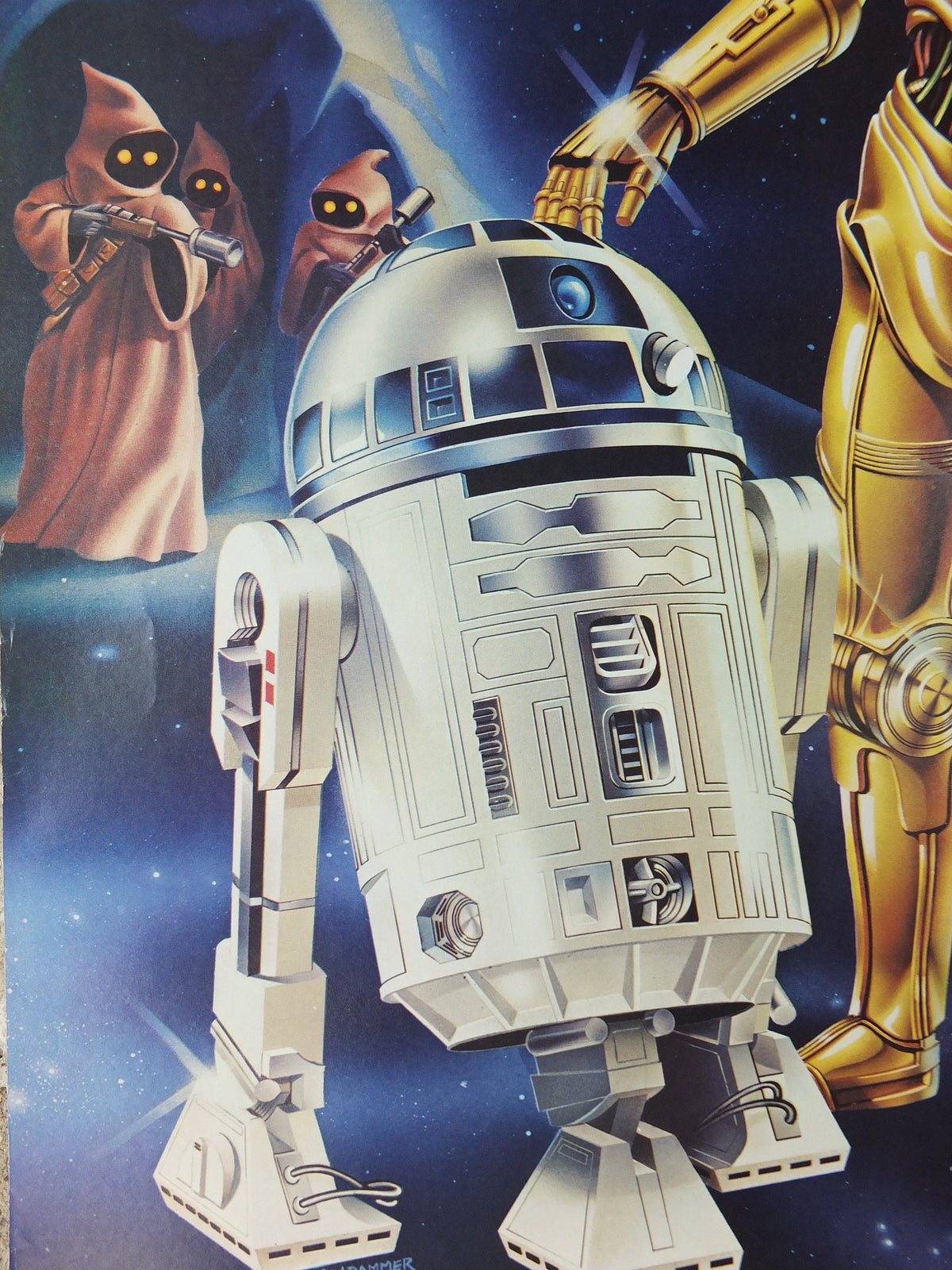 1978 Star Wars Poster, Proctor & Gamble, See Threepio C3PO, Artoo Deetoo R2D2, Princess Leia, advertising Cascade Cheer Dawn, wall art decor