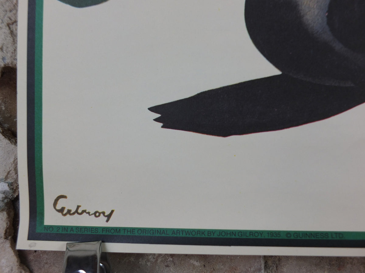 Vintage Guinness Poster, My Goodness My Guinness, Seal, from Guinness Museum, 1935 Advertising campaign Wall art by Gilroy retro decor 1990s